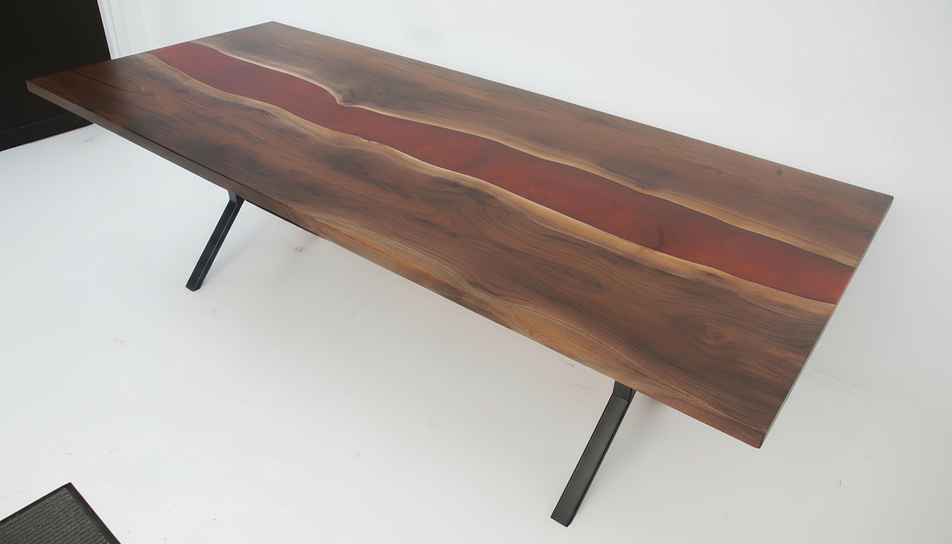 Epoxy Resin Dining Table River Table Solid Tables 240x100 River Table New Real Wood