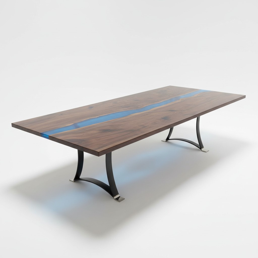 Epoxy Resin Dining Table River Table 240x100 River Table New Real Wood Tables Solid