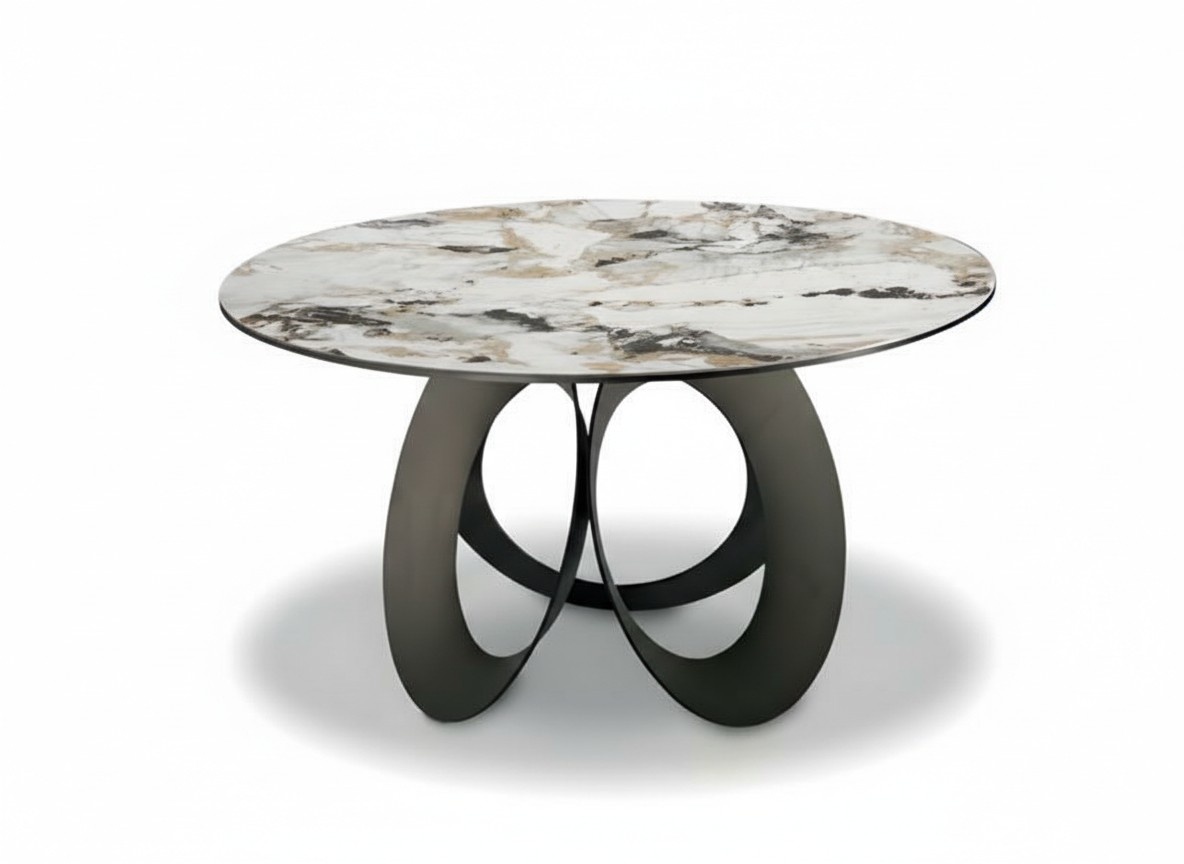 Dining Table Coffee Table Luxury Furniture Living Room Design Wooden Round Modern