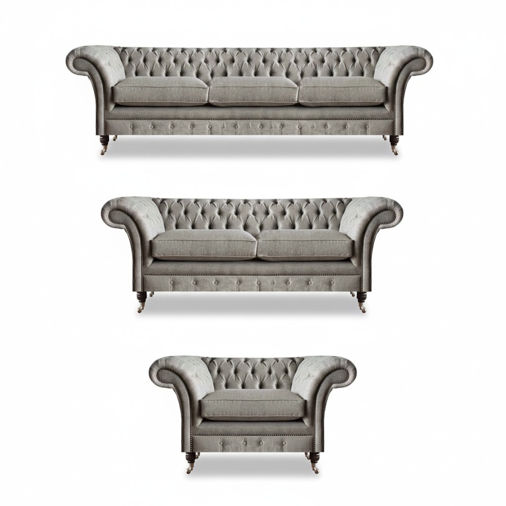 Exklusive Chesterfield Couchen Designer Zweisitzer Dreisitzer Sessel