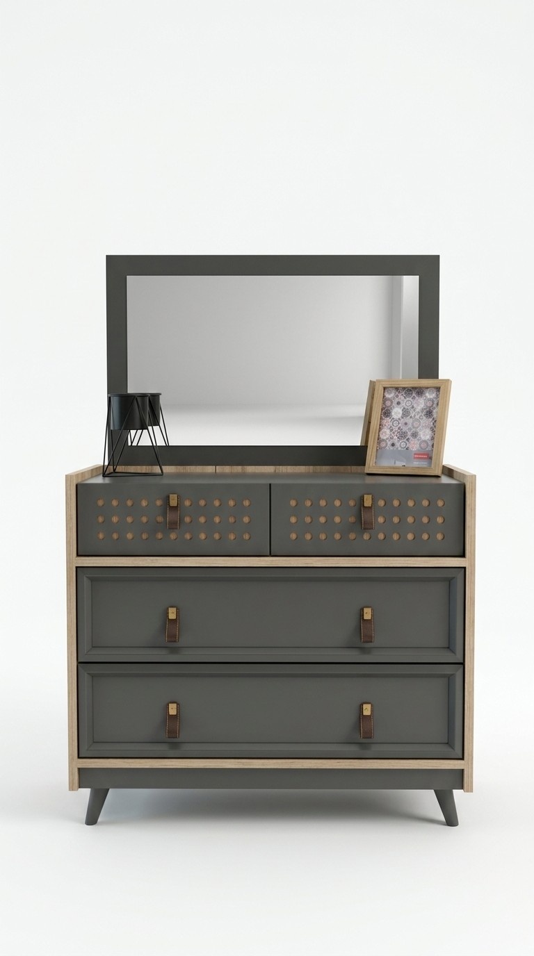 Exclusive design chest of drawers with mirror Bedroom chest of drawers Design wardrobe
