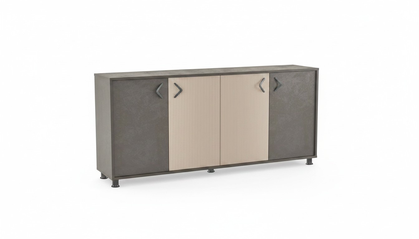 Exclusive gray filing cabinet designer sideboard two-tone sideboard