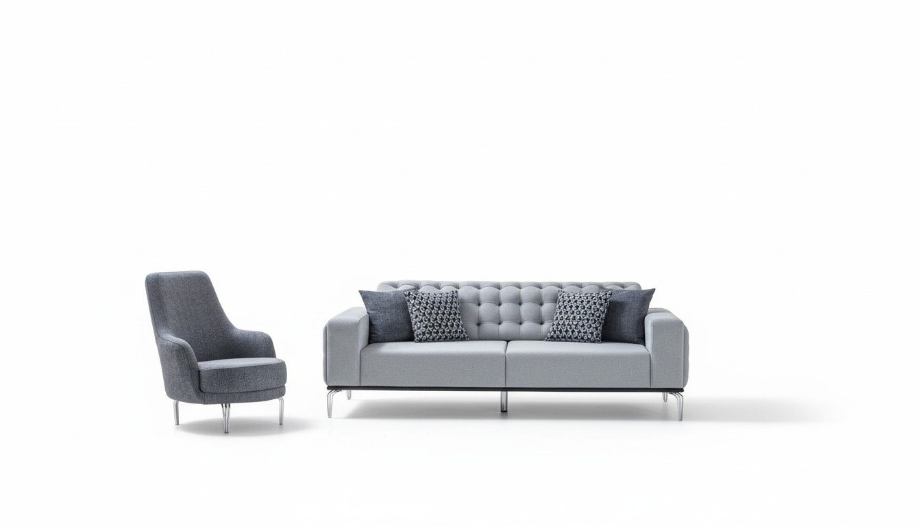 Exclusive Living Room Set of 2 pcs. Sofa Set 3 Seater and Armchair New