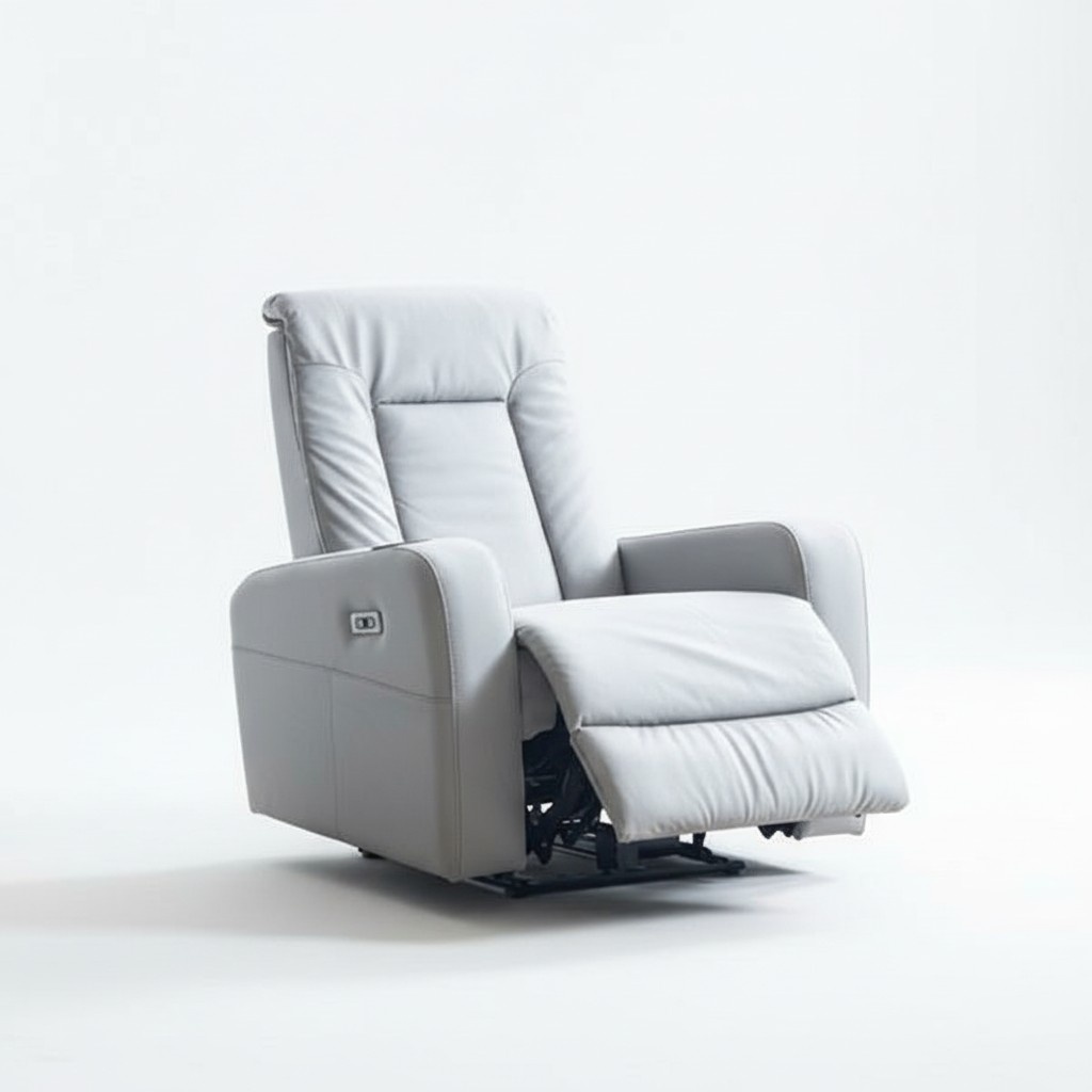 Exclusive White Armchair Living Room 1-Seater Textile Furniture Modern Design New