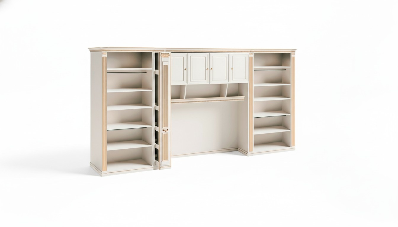 Exclusive white wardrobe bedroom wooden panel furniture cabinets