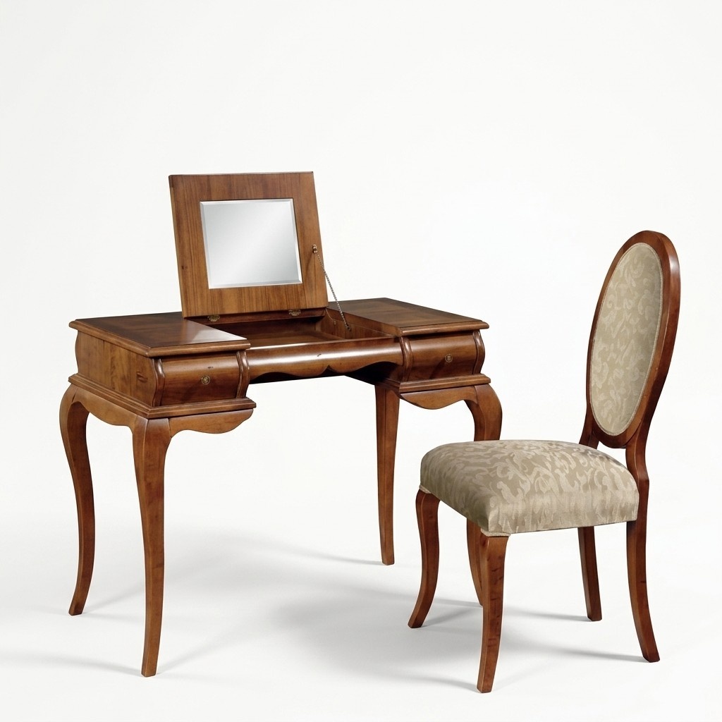 Exclusive Dressing Table Brown Chair Available to Order