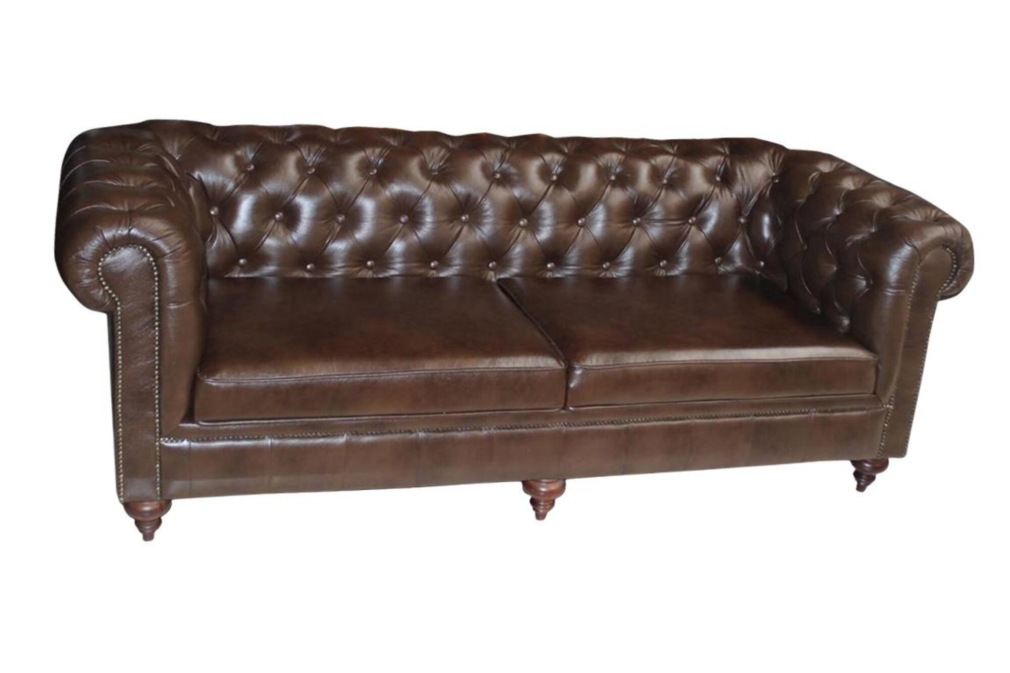 Chesterfield 3 Seater Couch Seat Faux Leather Design Sofas Upholstery On Stock