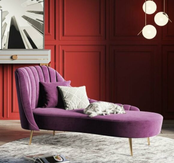 Chaise Lounge Couch Luxury Furniture Upholstery Couches Sofa Relax Chaise Lounge Velvet New
