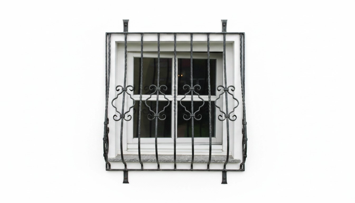 Window Protection Grille Burglary Protection Wrought Iron Custom Made Protection New 188