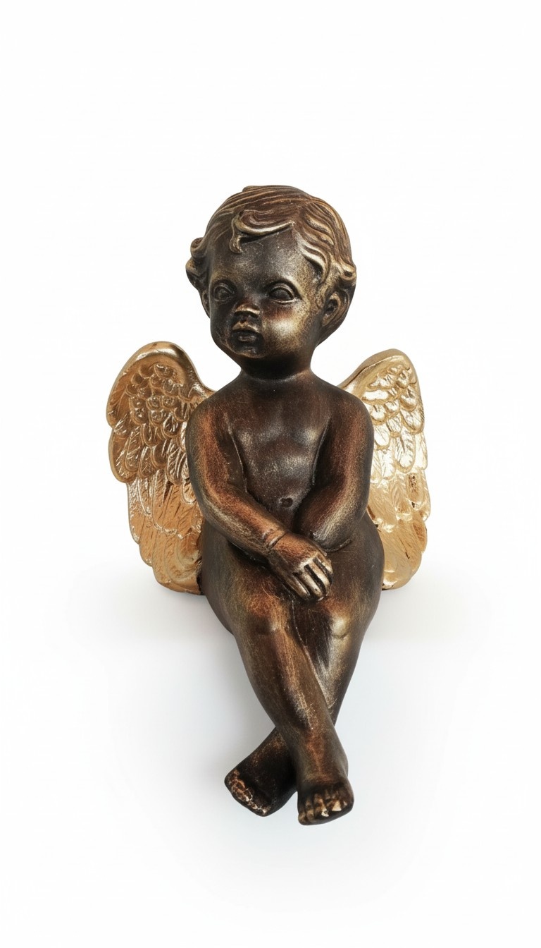 Figurine Sculpture Angel Gold Figures Angel Sculptures Design Statues Decoration