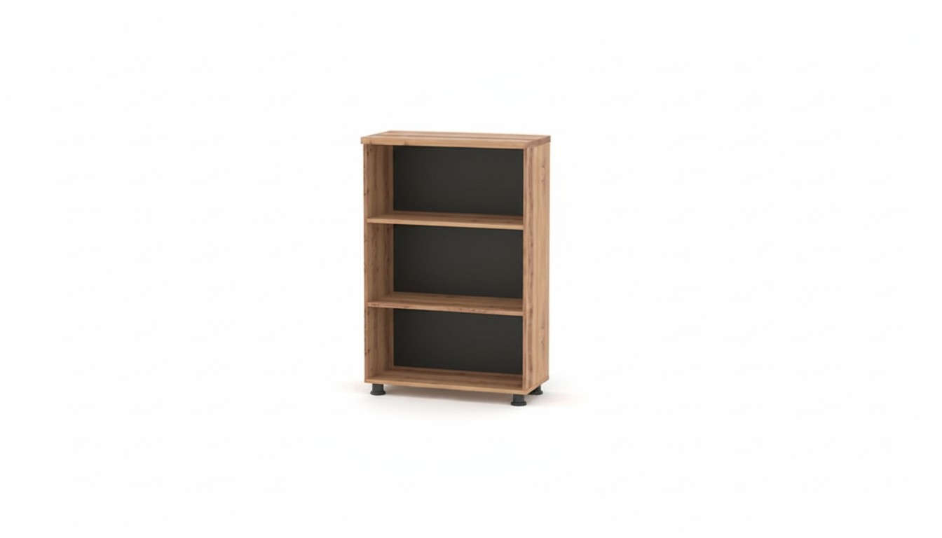 Filing cabinet insert shelf black brown two-tone modern office.