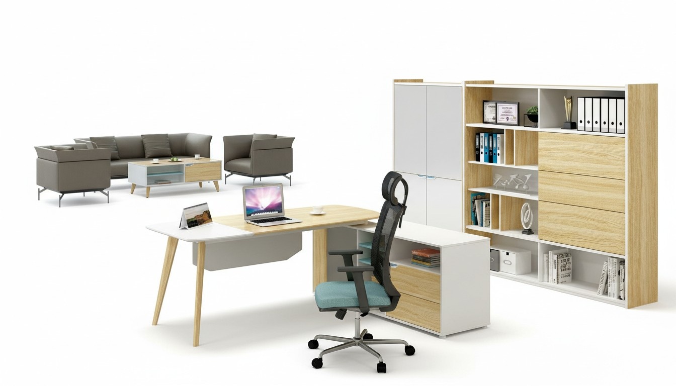 Filing cabinet bookshelf shelves cupboard luxury office furniture cabinets 190cm new wood