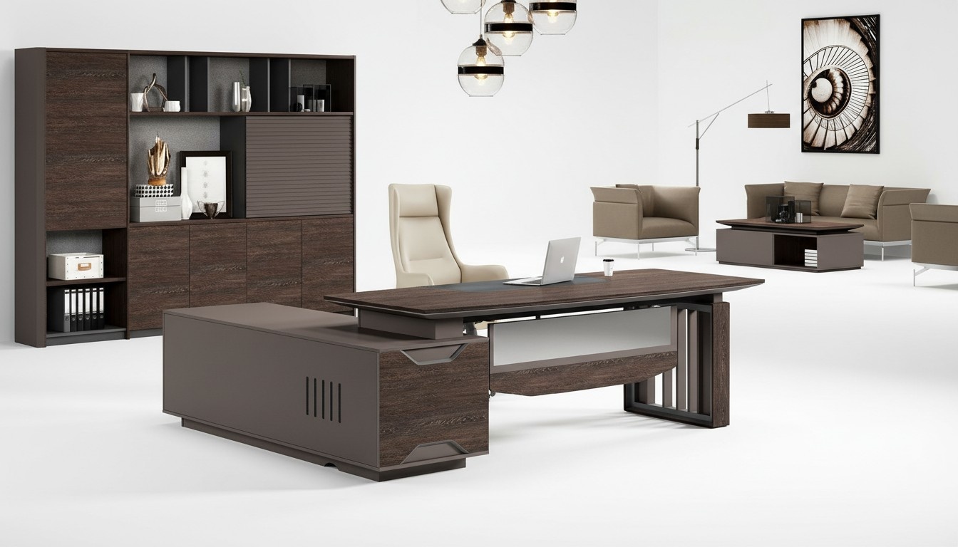 Filing cabinet bookcase shelves cabinet luxury office furniture cabinets 260 cm wood new