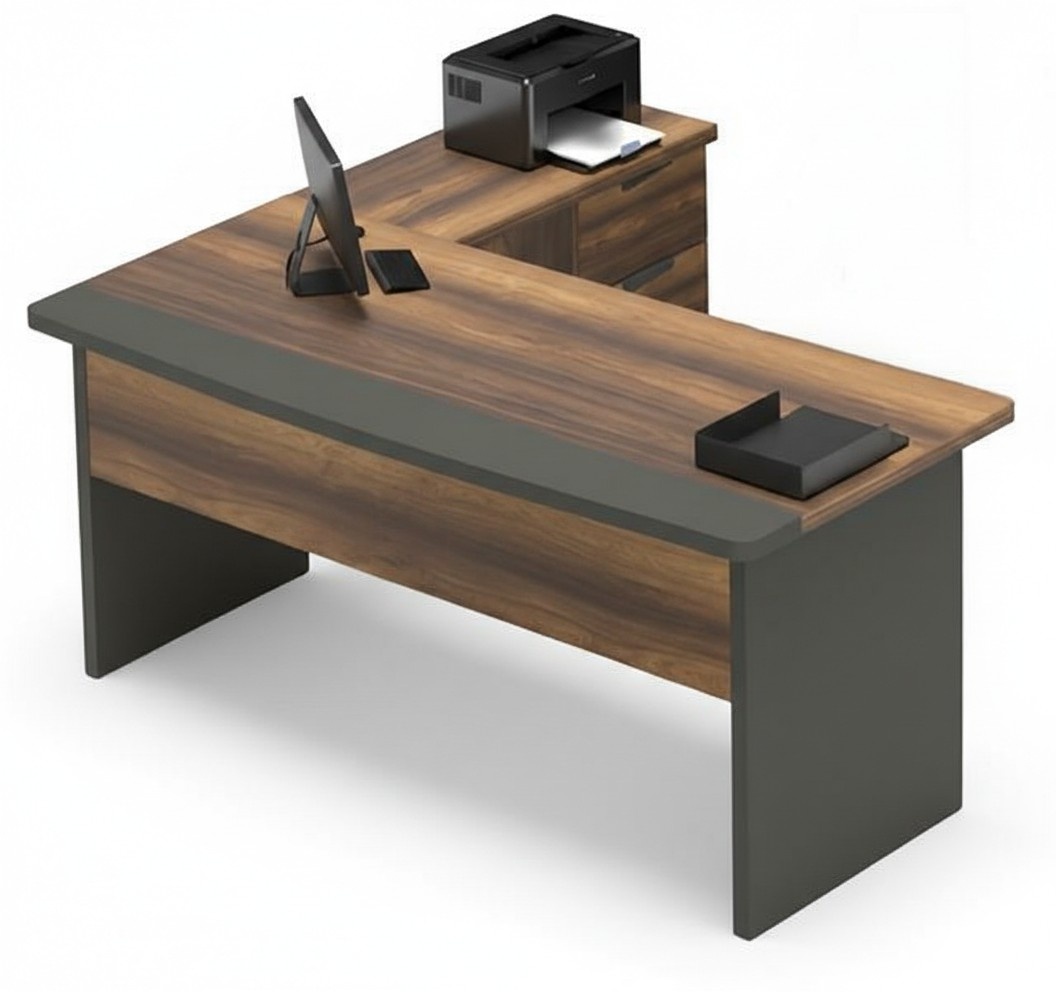 File cabinet table storage cabinet desk brown gray home office