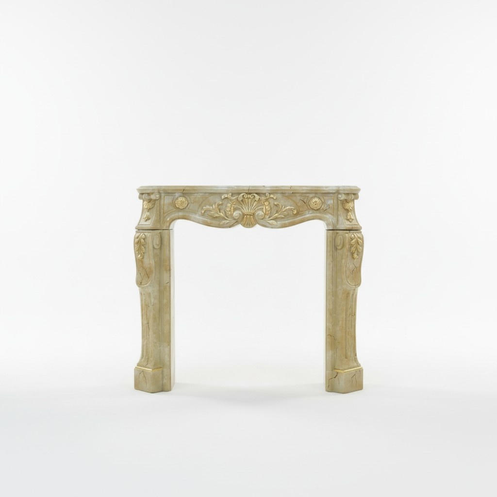 Fireplace Surround Marble Style Decoration Baroque Classic Fireplaces Stove