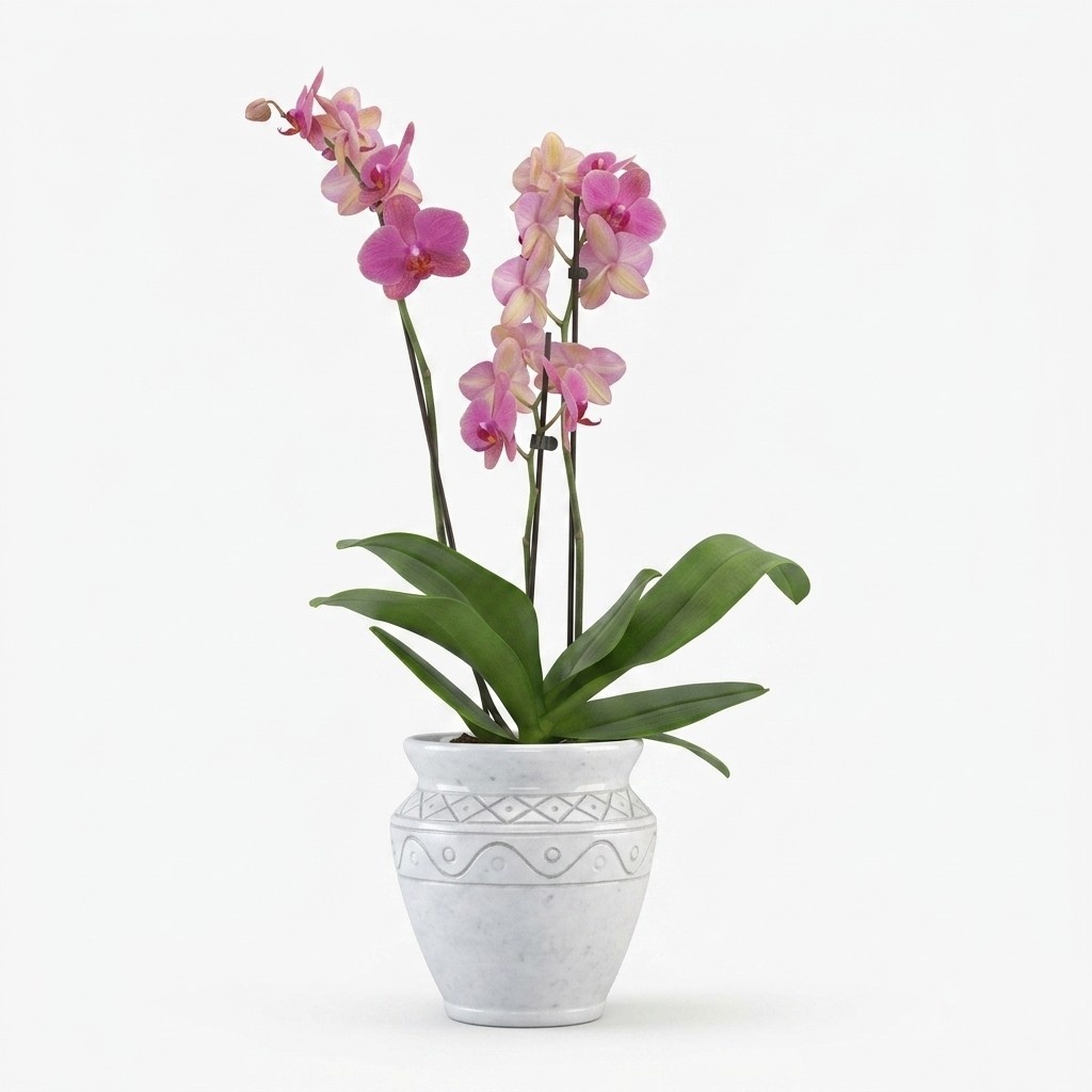 Flower Basket Flowers Vase Vessel Garden Terrace Decoration Statue Figures S204064