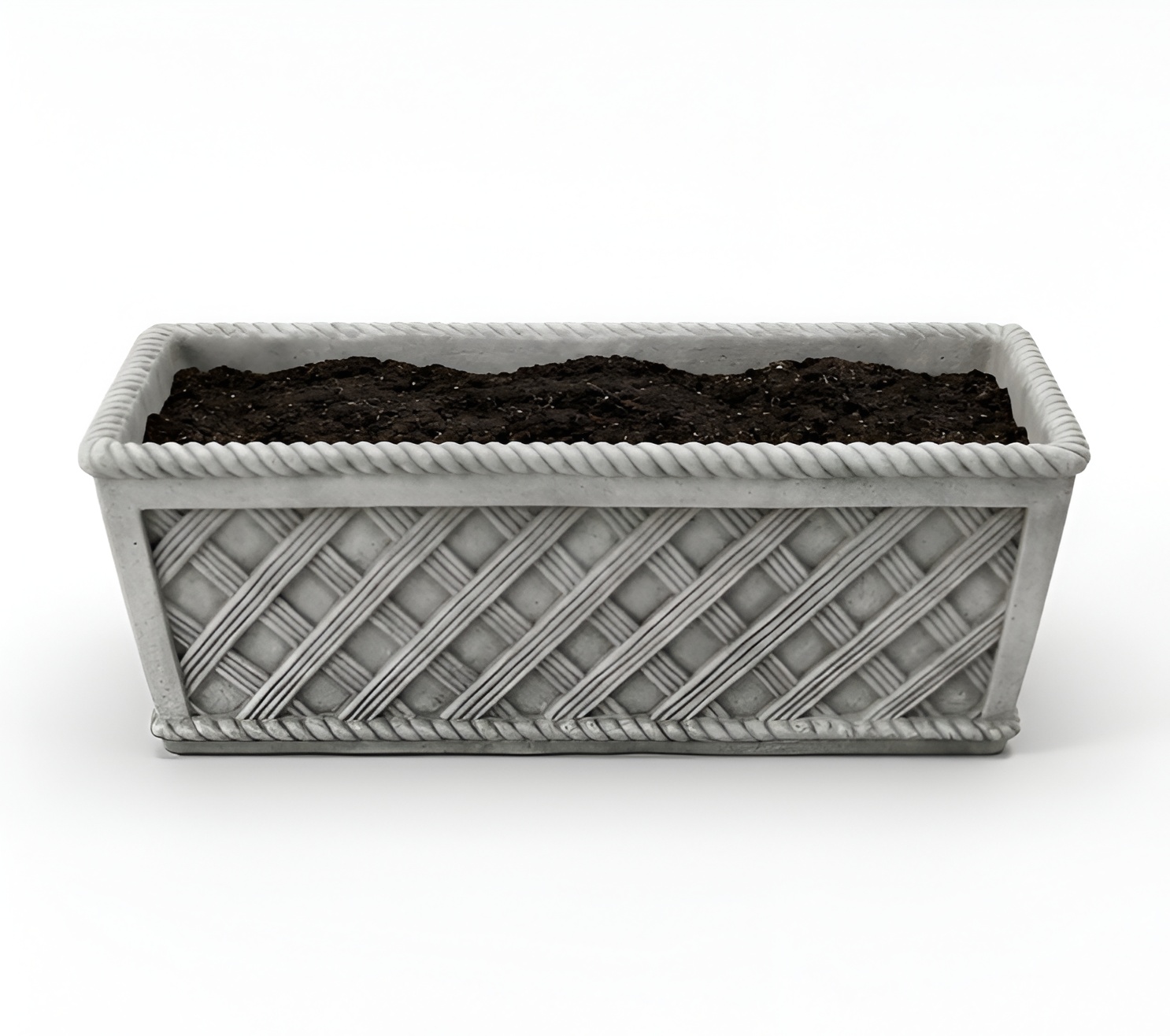 Flower Pots Box Pot Flower Pots XXL Concrete Garden Terrace Sculpture S104032