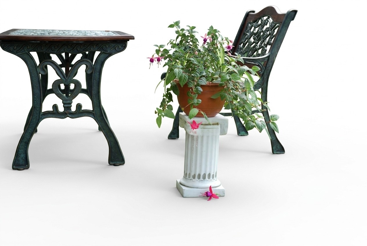 Flowers Column Stand Garden Patio Decoration Columns Statue Figures Figure 355