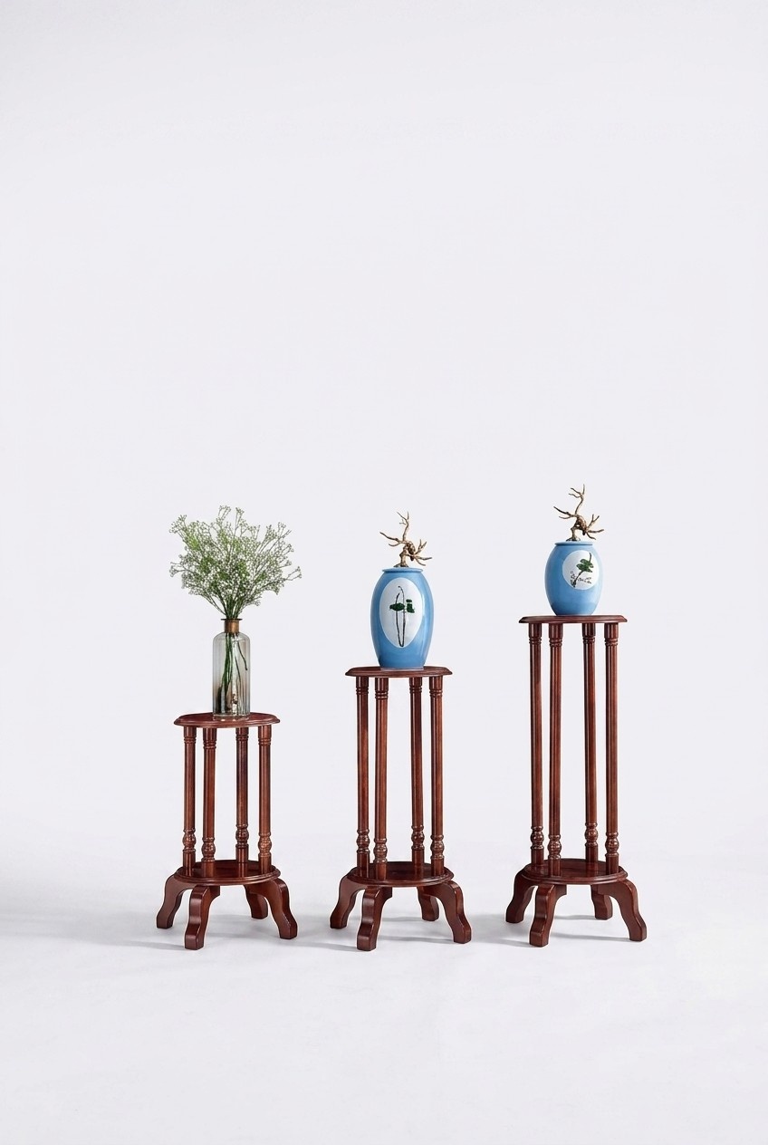 Flower Stand Storage Wood Stand Furniture Accessories Flowerpot Stand
