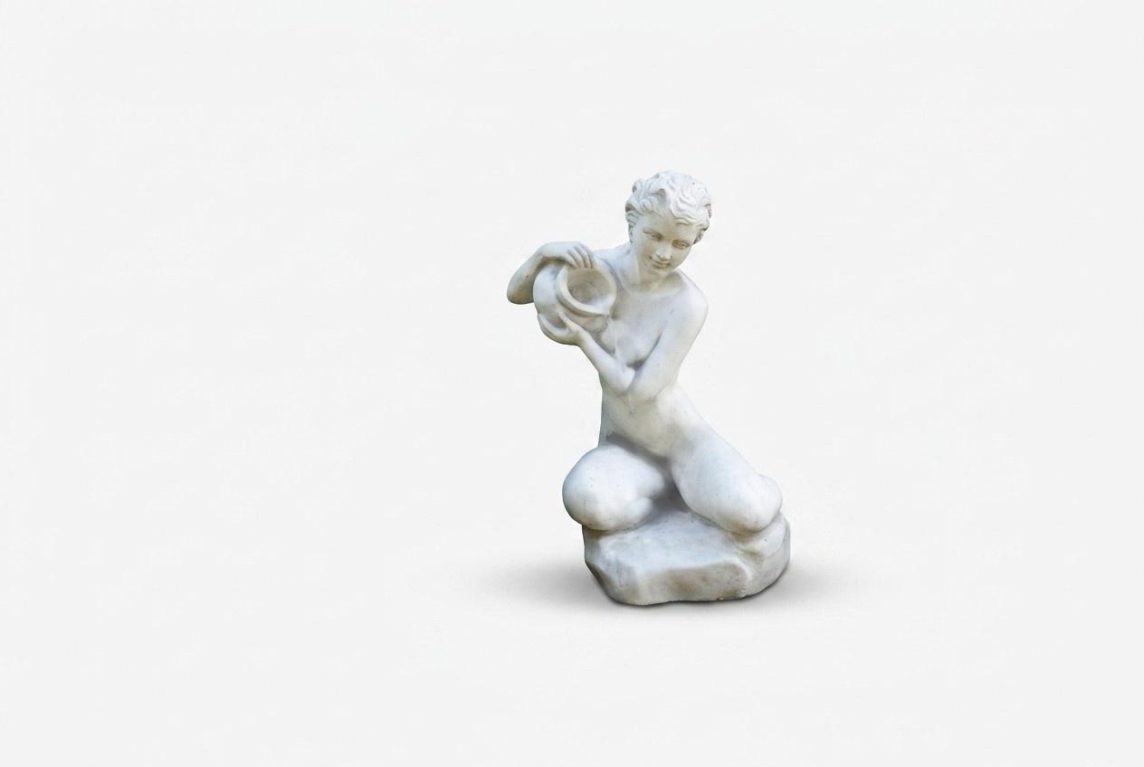 Fountain figure statue figures statues sculpture sculptures garden 72cm pond 08