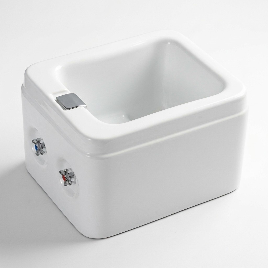 Foot relaxation bath, pedicure basin, foot bath, foot sole bath 57x48 cm