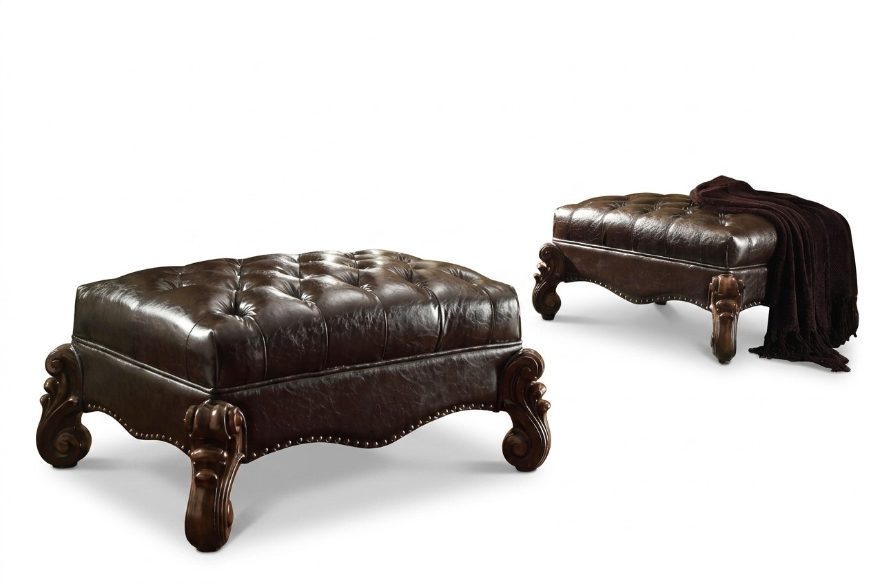 Footstool Stool Upholstered stool Stool Ottoman Stool Chesterfield Baroque