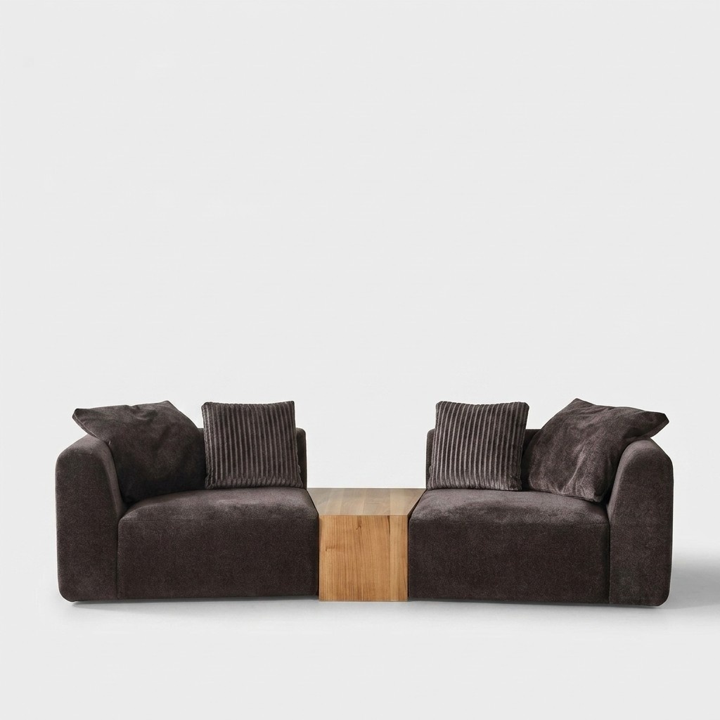 Four seater sofa 4 seater sofas modern design fabric polyester black