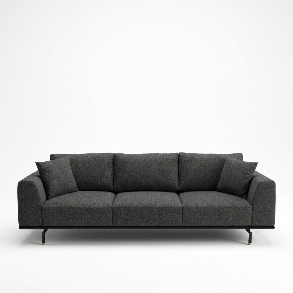 Four seater sofa 4 seater sofas modern grey design fabric polyester new