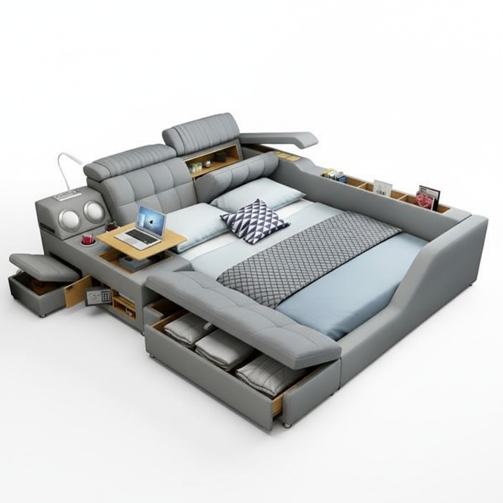 Function bed bed multifunction all in one sofa beds double bed bedroom