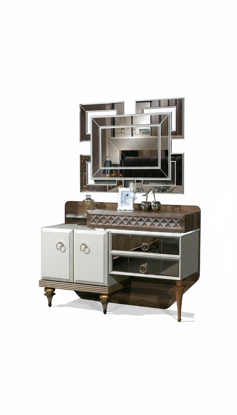 Furniture bedroom design dressing table mirror wood sideboard console