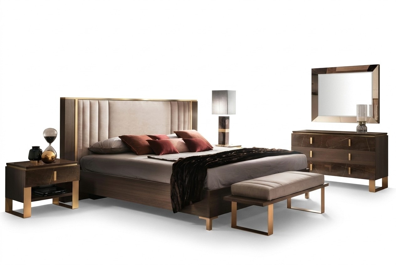 Arredo classic furniture 3pcs. Set of Italian Bedroom Bedside Tables