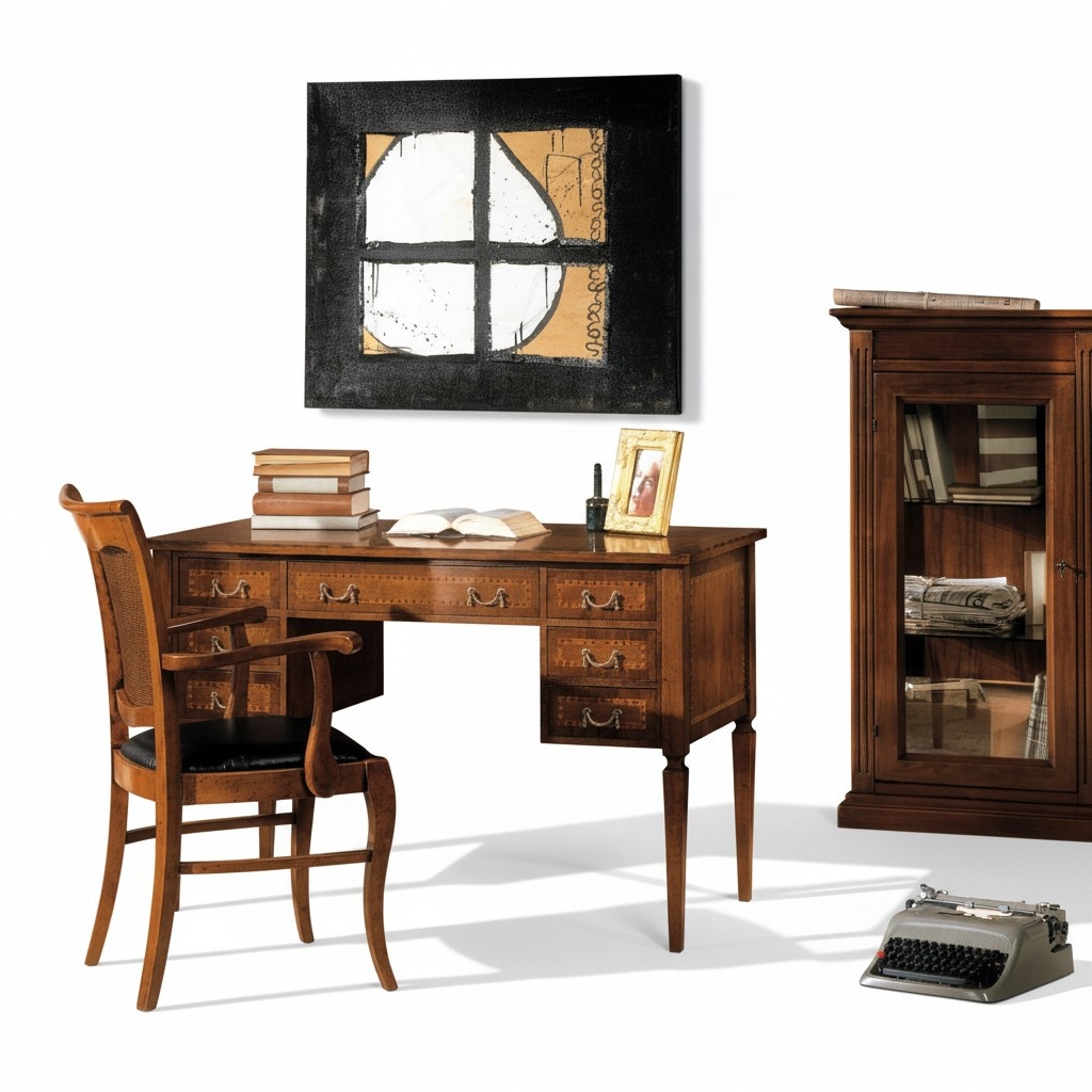 Furniture Desk Real Wood Tables Italian Furniture Office Table Furnishing