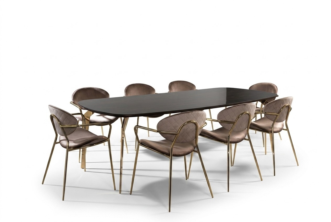 Furniture set group table + 6 chair set dining table set dining room 7 pcs.