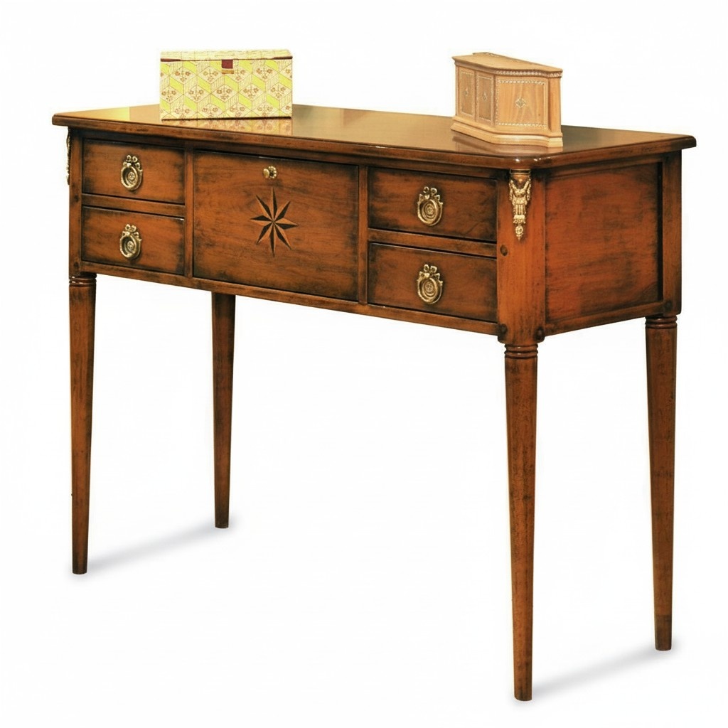 Furniture Style Baroque Design Wood Italian Furniture Console Table Brown Sideboard