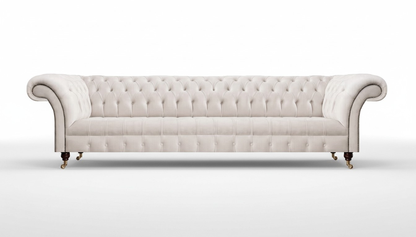 Furniture textile fabric sofa four-seater couch furnishings upholstered furniture Chesterfield