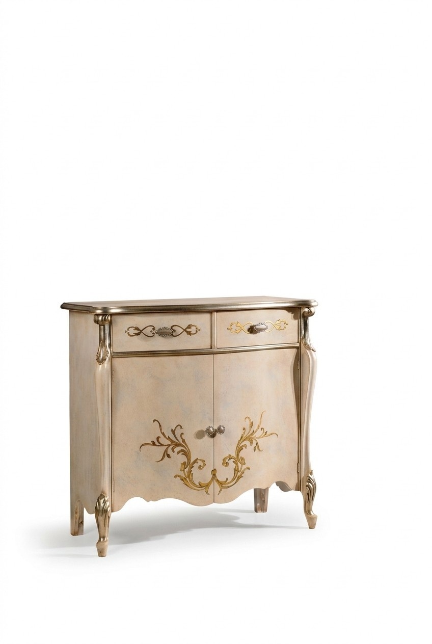 Luxurious Furniture Wood Style Baroque White Wardrobe Dresser Cabinets Designer Italian Furniture