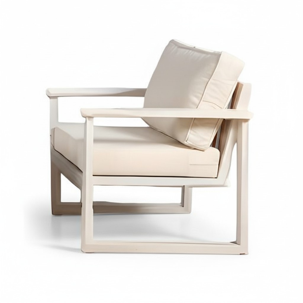 Garden chair armchair garden stool with cushion padded water-resistant