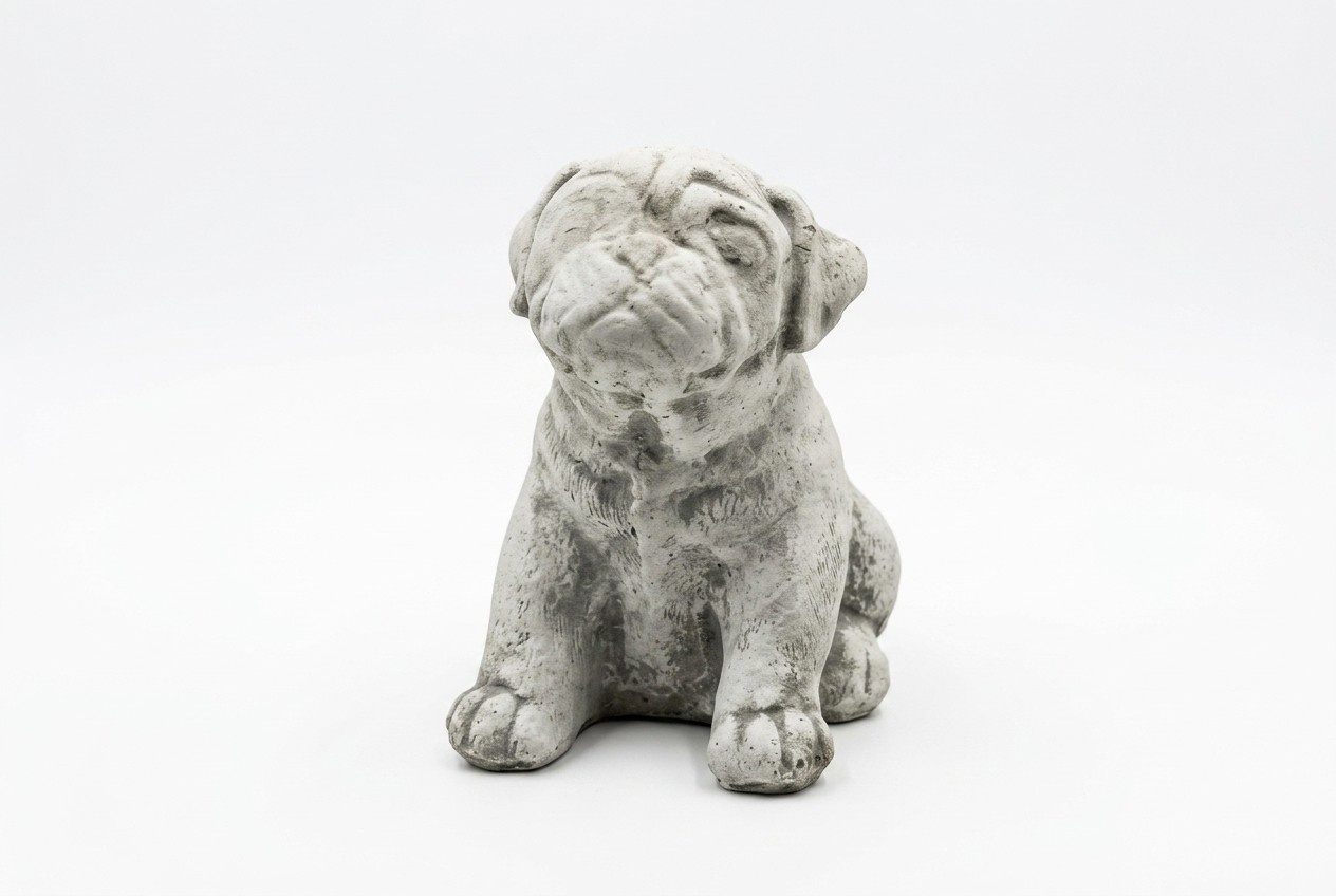 Garden Decoration Dog Patio Stone Figurine Figurine Deco Statue Sculpture S103078