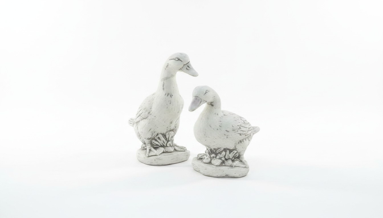 Garden Decoration Duck Terrace Stone Figures Figurine Statue Sculpture Bird 636