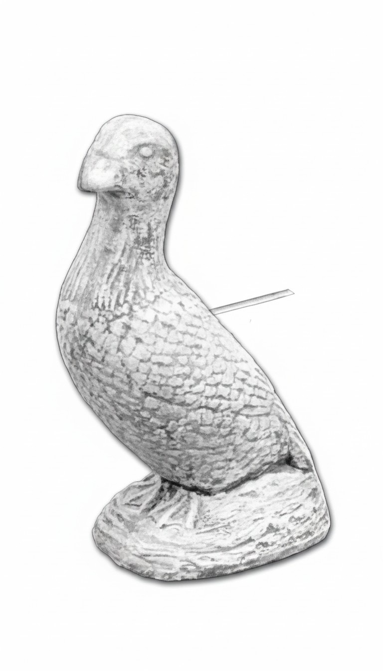 Garden Decoration Duck Terrace Stone Figures Figurine Statue Sculpture Bird 520