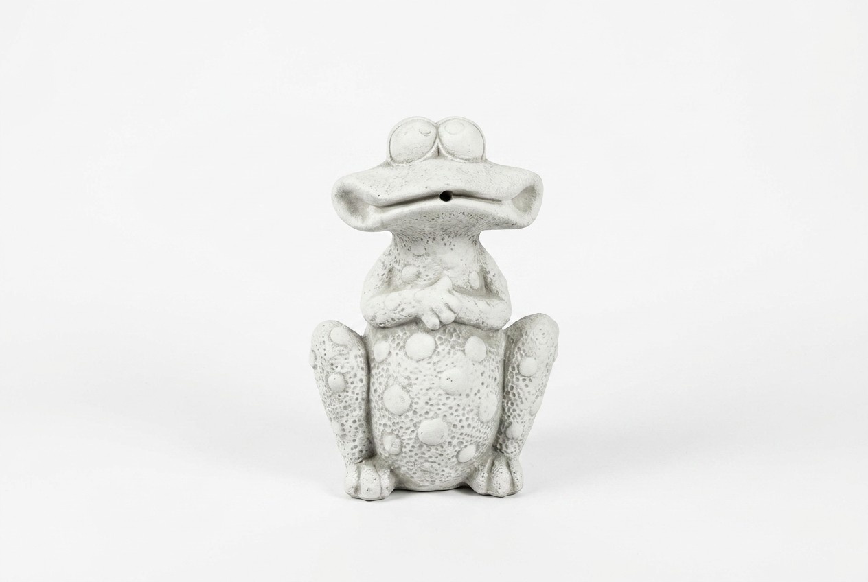 Garden Decoration Frog Terrace Stone Figurine Frog Deco Statue Sculpture New