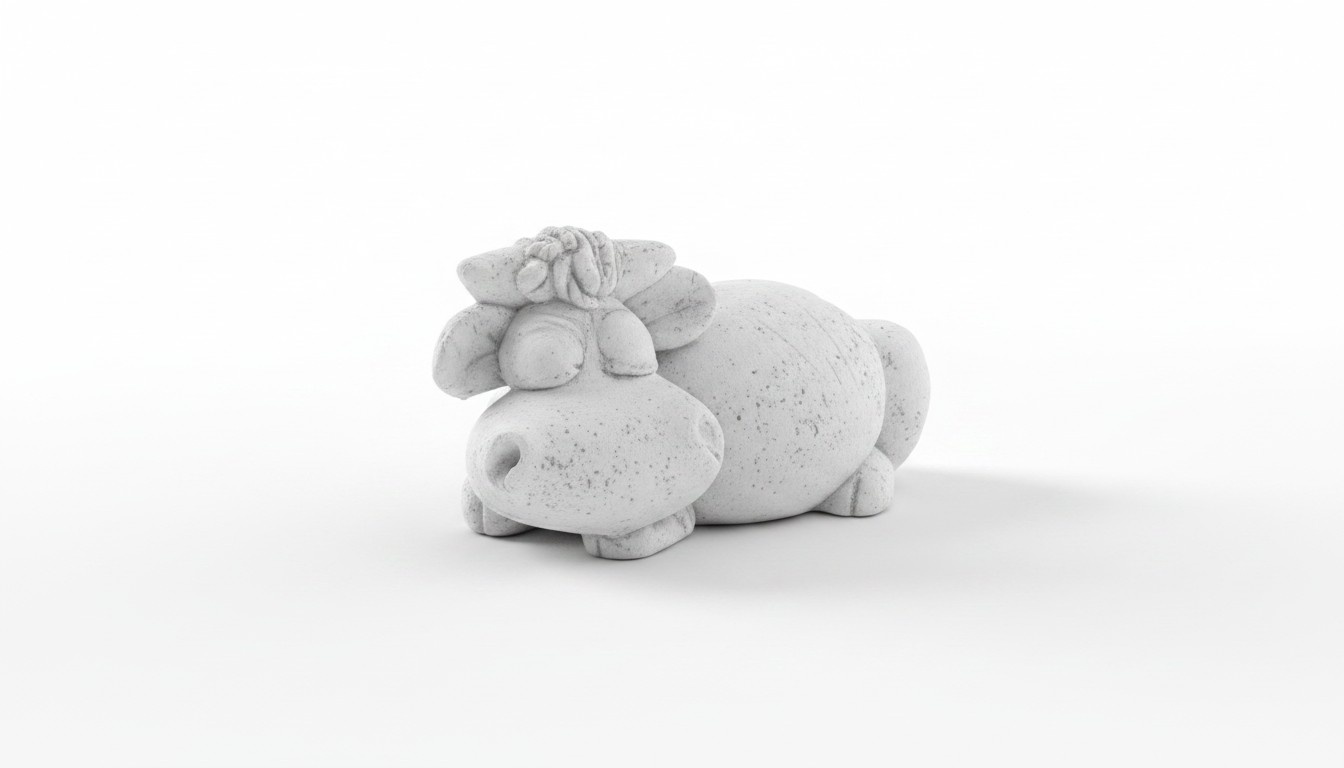 Garden Decoration Hippopotamus Terrace Stone Figures Figurine Deco Statue Sculpture 470