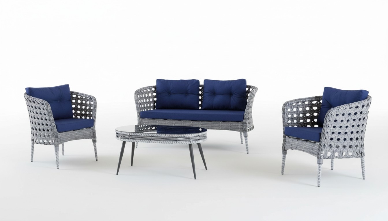 Garden furniture Sofa set Terrace Table Sofa Couch 4-piece set