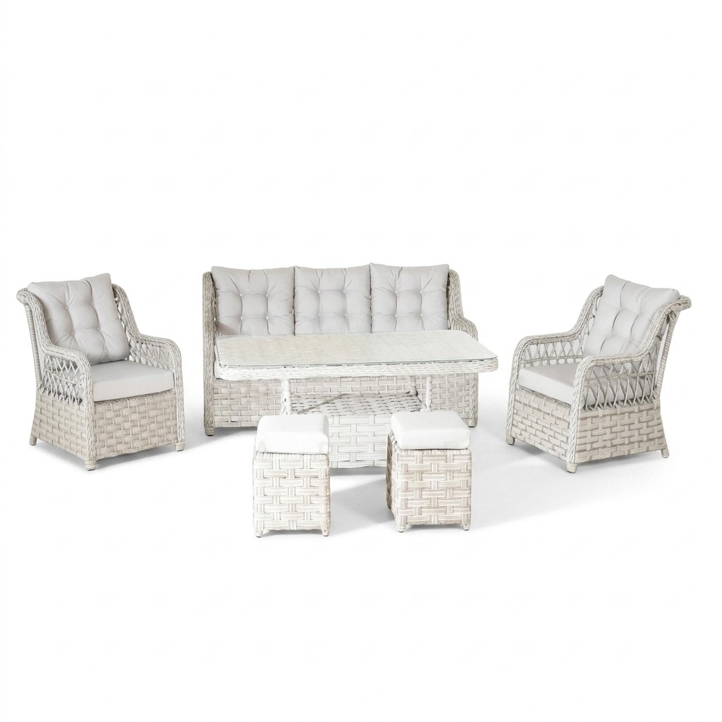 Garden furniture sofa set table stool armchair veranda seating groups dining table sofa
