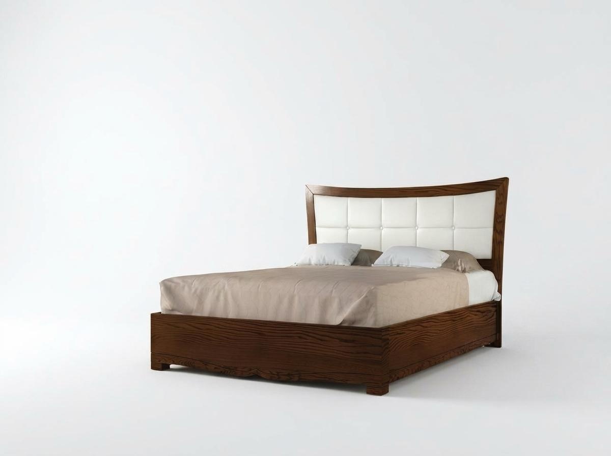 3-piece bedroom furniture set: bed, nightstand, beds, group of beds, wooden furniture.