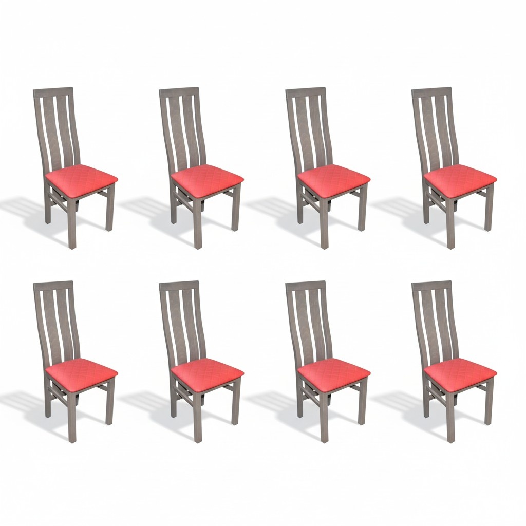 Set of 8 chairs, chair, upholstery, modern sets, design armchairs, complete furniture