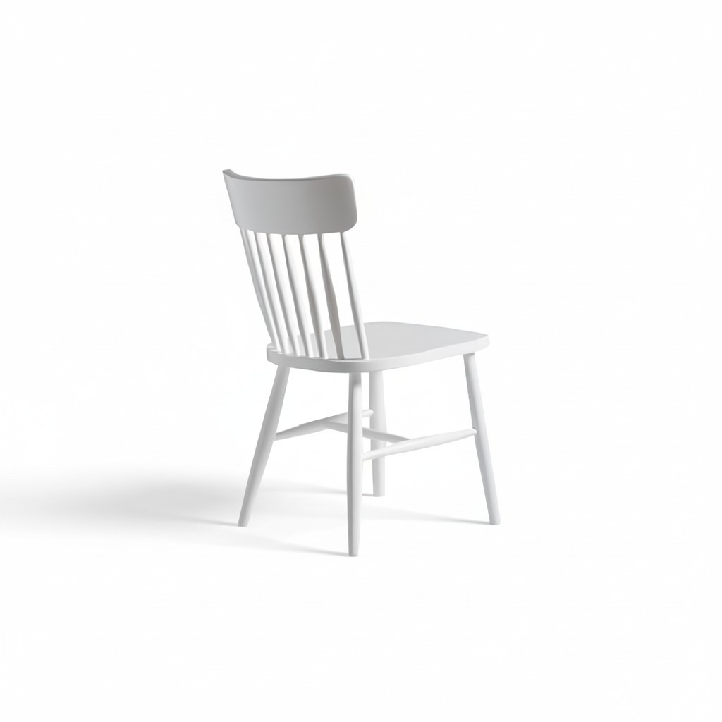 Set of wooden chairs kitchen chairs dining room chairs set 2pcs white wood