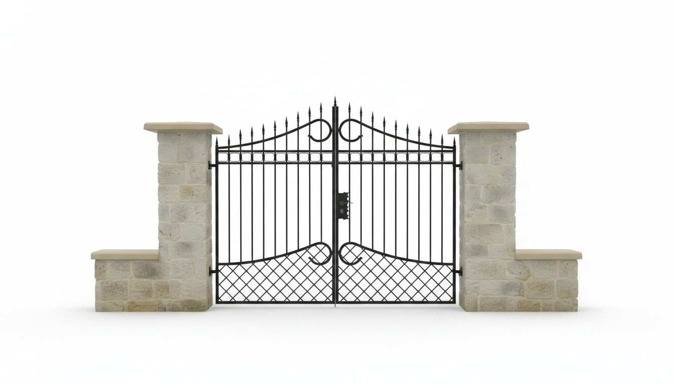 Garden Gates Garages Driveway Gate Electric Gates Swing Gate Wrought Iron #021