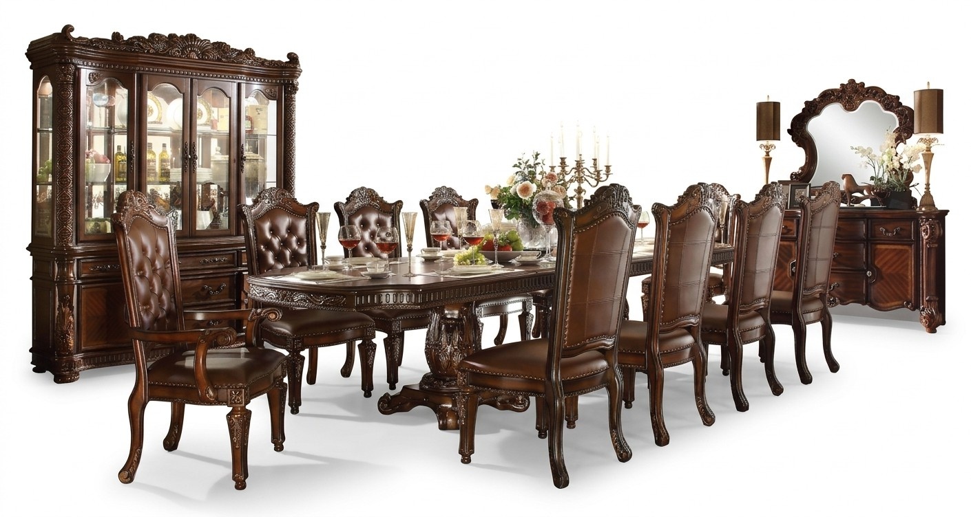Carved Table Baroque Rococo Style Furniture Dining Table Dining Room Set