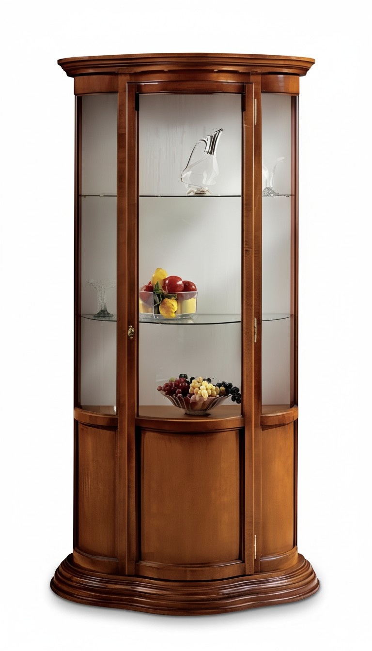 Glass cabinets Luxury sideboard cabinets Brown showcase Italian furniture